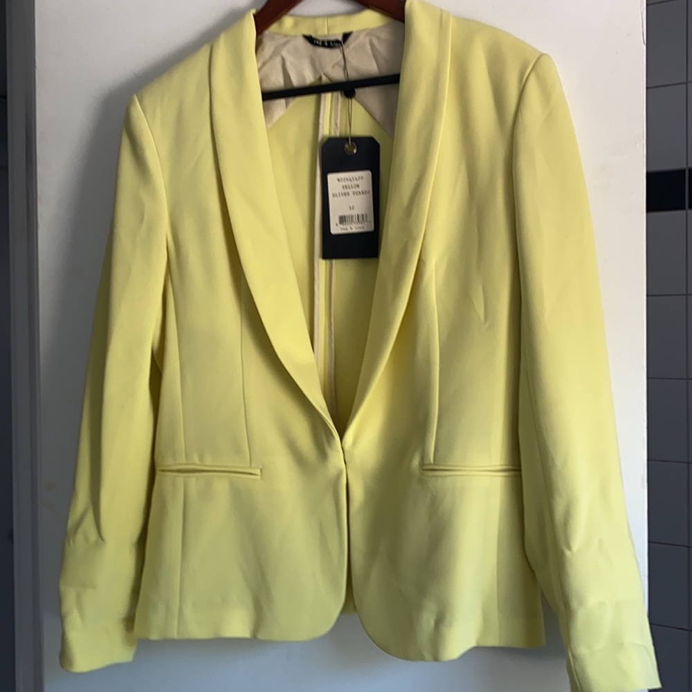 Rag & Bone Blazer Yellow new with tags. Size 12